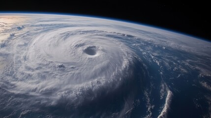 Typhoon Viewed from Outer Space