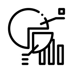 financial distribution line icon