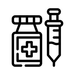 syringe line icon