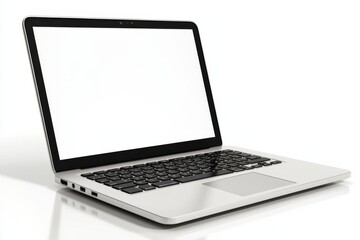 Fototapeta premium Laptop Mockup on Isolated white background created with Generative AI