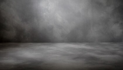 Textured gray photography studio background with depth of field for a dramatic effect