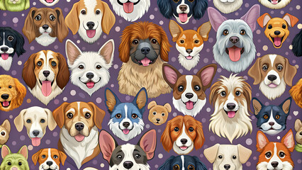 Playful and colorful s of cute dog patterns, , cute, dog, animal, patterns, s