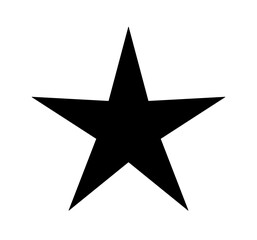 Obraz premium outline art of Star isolated on white background