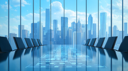 Modern metropolitan meeting room