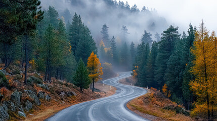 Serene rural landscape featuring lush green hills under a clear sky.