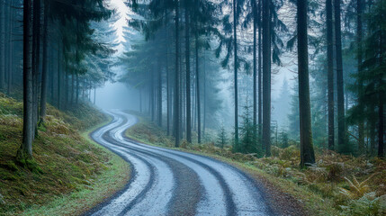 A tranquil rural landscape featuring lush green rolling hills under a clear blue sky.
