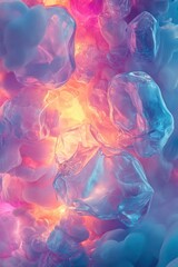 Fototapeta premium Mesmerizing Abstract Composition of Colorful Textures and Light