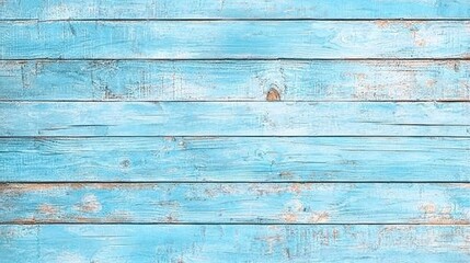 Fototapeta premium Light Blue Weathered Wooden Planks Background Texture
