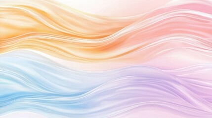 Obraz premium Abstract Background with Wavy Lines in Pastel Colors