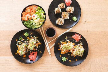 Colorful delicious healthy food