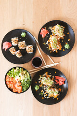Colorful delicious healthy food