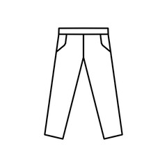 Pants icon, vector illustration. Flat design style. vector pants icon illustration isolated on white background, pants icon. pants icons graphic design vector symbols.