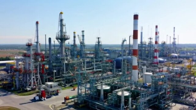Petrol oil refinery factory complex1
