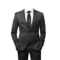 Men in formal suits with shirts and ties on isolated background formal id photo