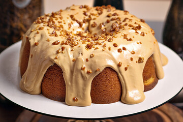 Bolo recheado com cobertura