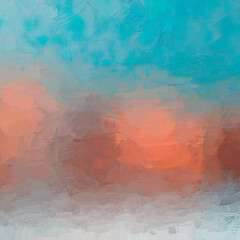 abstract shades of red peach, light blue and pearl white blended shadow brush right stroke	