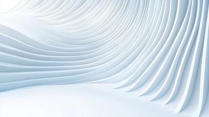 Abstract White Curved Lines Pattern