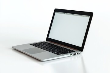 Fototapeta premium Laptop Mockup on Isolated white background created with Generative AI