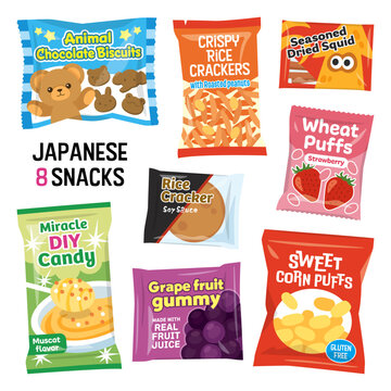 日本の駄菓子8個セット