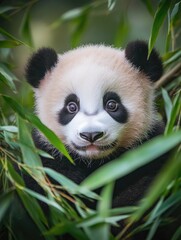 Obraz premium Panda bear in tree