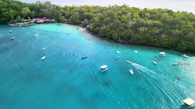 Boat Sailing Peacefully on the Seaside