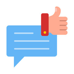Feedback Vector Line Icon Design