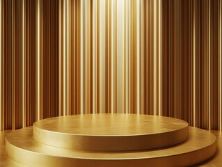 Luxury Stage Set with Golden Accents