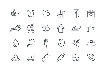 Collaborative innovation Filter, find us, Growth, Handheld console,, set of icons for web design, vector illustration