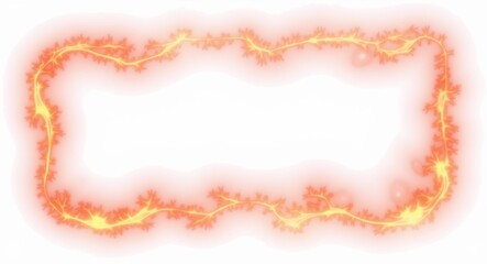 Fiery Flame Frame Background - Dynamic Burning Border for Intense Designs Png assets 