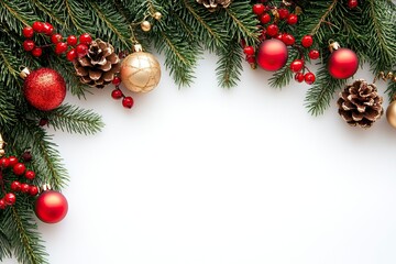 isolated empty christmas background for text .generative ai