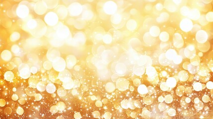 Abstract Gold Bokeh Lights Background