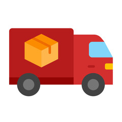 Logistics Vector Flat Icon Design