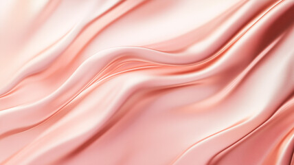 Obraz premium Rose Gold and Pink Gradient Background: The center features a solid rose gold background, with the border composed of 2 layers of gradient rose gold and soft pink waves.