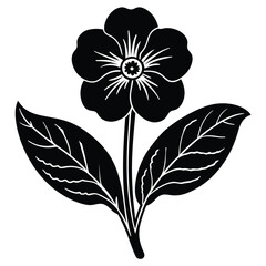 Elegant Silhouette Flower Vector Art for Creative Projects