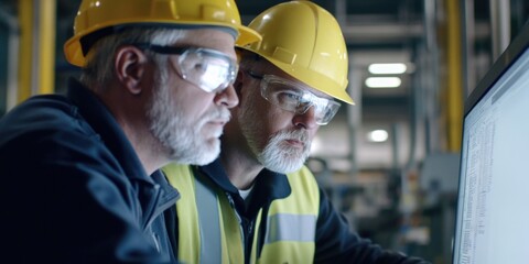Industrial Workers Engaged in Technical Discussion