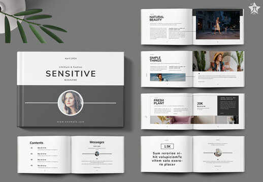 Sensitive Magazine Landscape