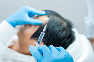 Specialist of hair injection hair tonic for Asian man, damaged hair, hair loss, thinning problem,...