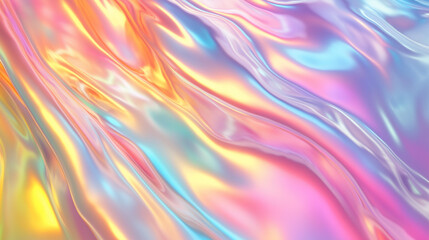 Obraz premium Pastel Iridescent Fabric Folds