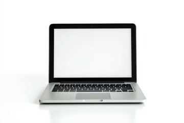 Fototapeta premium Laptop Mockup on Isolated white background created with Generative AI