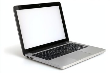 Fototapeta premium Laptop Mockup on Isolated white background created with Generative AI