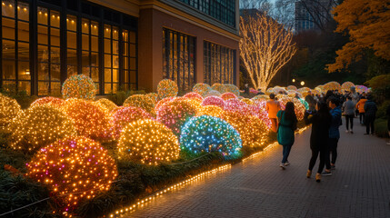A group of people carrying handbags outdoors in a sunny day.