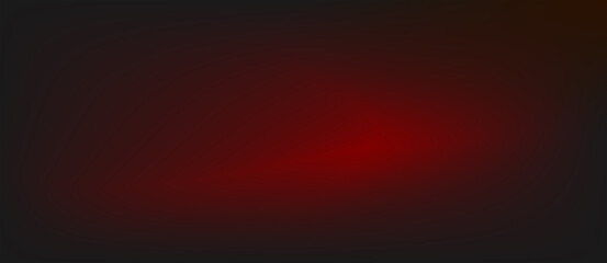 Abstract black background with red blurred gradient and copy space.