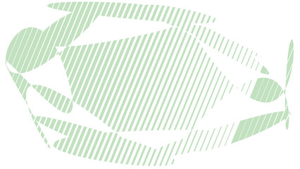 Abstract white background with light green textured shapes and copy space.