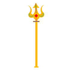 Devi Trishul -  Trident of goddess durga -  Happy Navratri