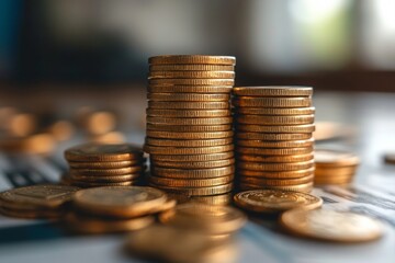stack of coins Financial profitability and cost optimization