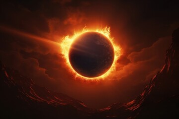 Solar eclipse astronomy outdoors nature.