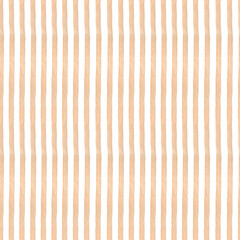 Brown stripes background watercolor. Seamless hand drawn pattern for fabric texture, holidays textile, bed linen, wallpaper, home decor prints
