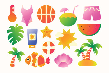Tropical Illustration Set