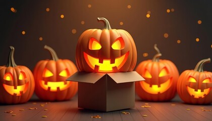 Fototapeta premium Trick or Treat A Halloween Surprise