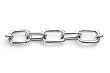Obraz premium Shiny metal chain link closeup